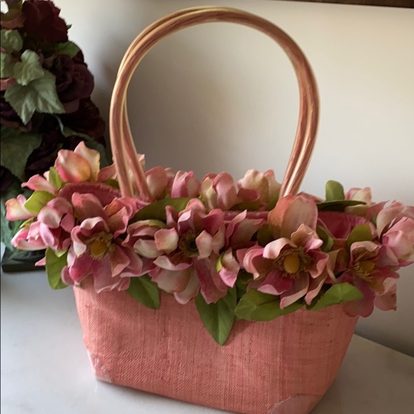 Pink Blooming Bag with inside pull string liner - Picture 1 of 6